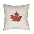 thumbnail image 1 of Surya  Maple Medium Throw Pillow - White & Red - 18 x 18 x 4 in., 1 of 2
