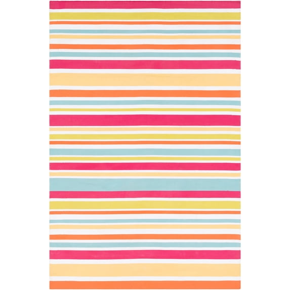 Bella Dura MTM1010-23 Maritime 2 x 3 ft. Rectangle Hand Woven Indoor & Outdoor Area Rug, Multi Color