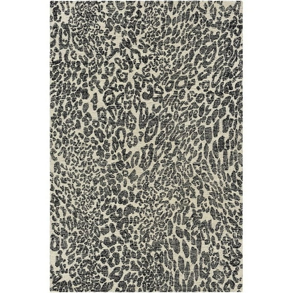 Surya Maroc MAR-2323 60x90" Rectangle Modern Wool Rug in Black/Ligh Beige