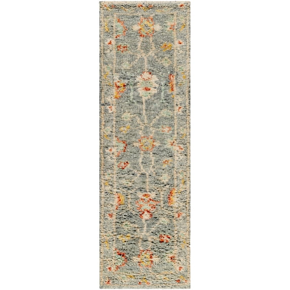 Marrakech Hand Knotted Traditional Rugs in Charcoal