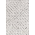 thumbnail image 1 of Surya Medora MOD-1010 24x36" Rectangle Modern Leather Area Rug in Gray/Charcoal, 1 of 2