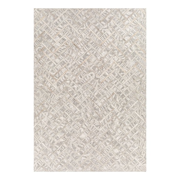 Surya Medora MOD-1026 108 x 156" Rectangle Fabric Area Rug in Tan/Light Gray