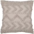 thumbnail image 1 of Merdo Hand Woven Cottage Pillow Cover in Light Gray, 1 of 1