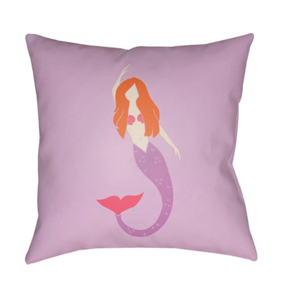 Surya Mermaid 18 x 18 x 4 in. Throw Pillow - Medium