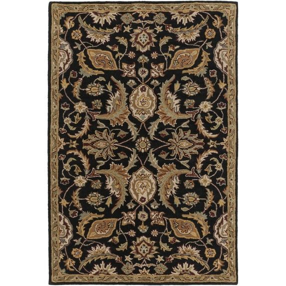 Art of Knot Middleton Amelia Black 7'6" x 9'6" Traditional Oriental Area Rug