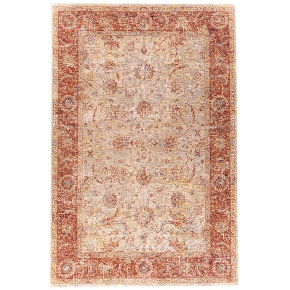 Mirabel Machine Woven Traditional Rugs in Brown