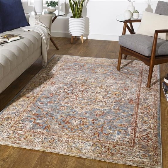 Mirabel Machine Woven Traditional Rugs in Teal