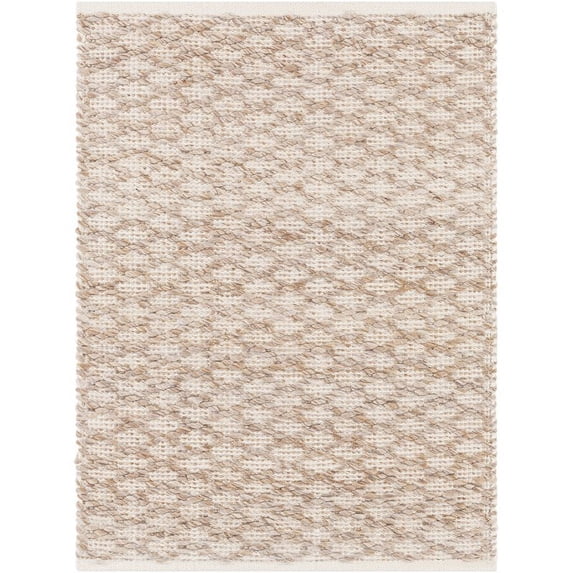 Surya Modena MOE-1001 24x36" Rectangle Modern Fabric Area Rug in Brown/Tan