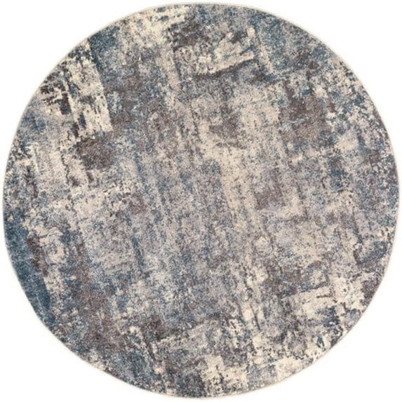 Surya Modern Ankara Polypropylene 6'7" Round Area Rugs AKR2307-67RD