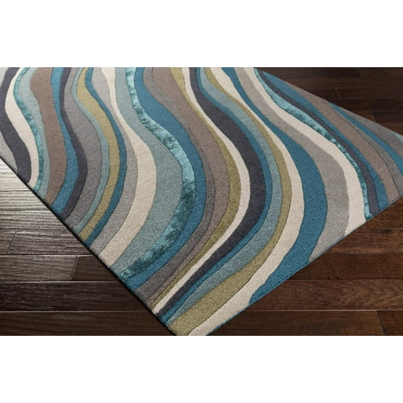 Surya Modern Lounge Wool And Viscose 2' x 8' Runner Rug LGE2293-28
