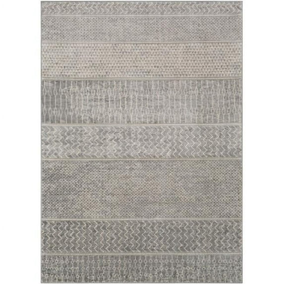 Surya Monaco Area Rug - Silver Gray - Medium Gray & Cream
