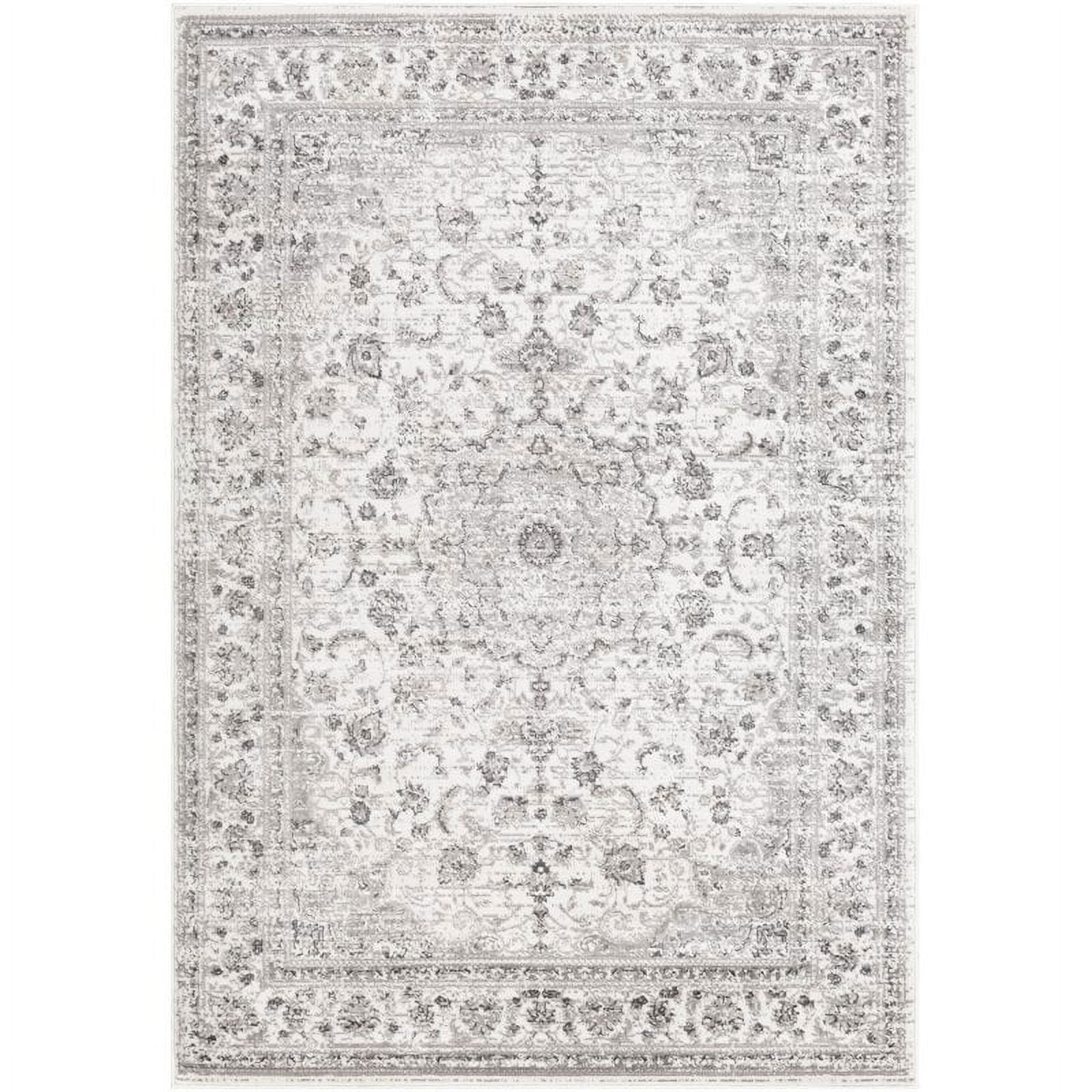 Surya Monte Carlo MNC2319 79x108" Rectangle Fabric Area Rug in Light