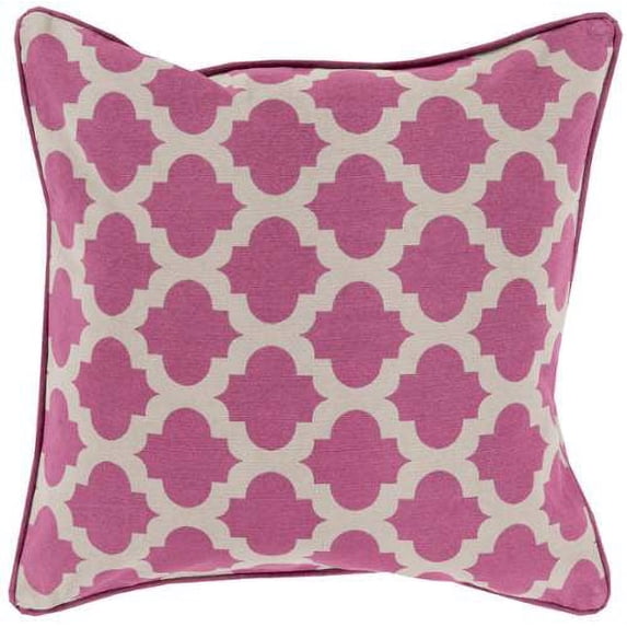 Surya Morrocan Printed Lattice 22" x 22" Pillow With Poly Insert MPL005-2222P