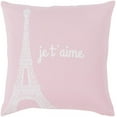 thumbnail image 1 of Surya Motto 20" X 20" Square Pillow Cover With Blush And White MTT009-2020, 1 of 5
