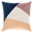 thumbnail image 1 of Surya Moza MZA-001 18"Hx18"W Square Cotton Pillow Kit in Mauve/Peach/Navy, 1 of 4