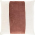 thumbnail image 1 of Surya Moza MZA-005 22"Hx22"W Square Cotton Pillow Kit in Brick Red/Light Beige, 1 of 4