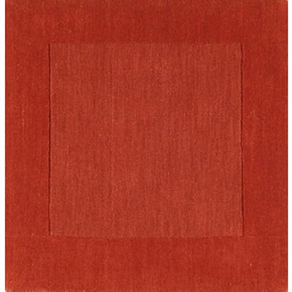 Surya Mystique Area Rug M-300 Red Orange Solid Border 3' 3" x 5' 3" Rectangle