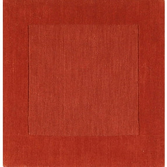 Surya Mystique Area Rug M-300 Red Orange Solid Border 5' x 8' Rectangle