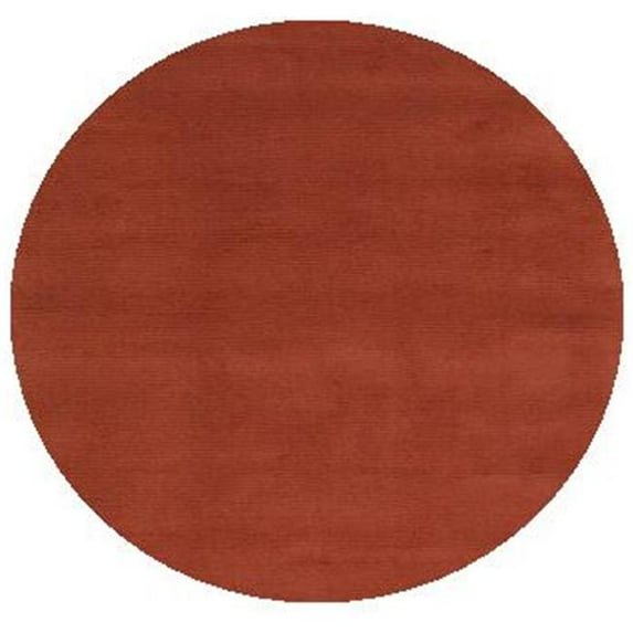 Surya Mystique Rug- 100% Wool- Hand Crafted- Rust- 6' ROUND