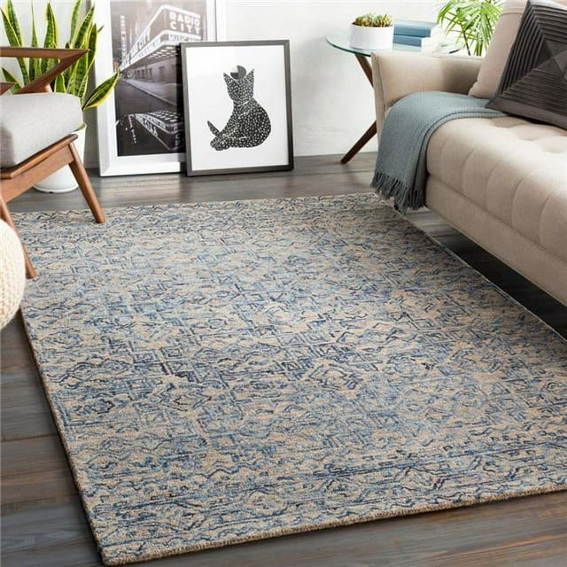 Surya NCS2308-69 6 x 9 ft. Newcastle Hand Tufted Rug&#44; Denim & Khaki