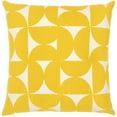 thumbnail image 1 of Surya Natur NTR-005 18x18" Square Cotton Pillow Kit in Mustard Yellow/Beige, 1 of 3