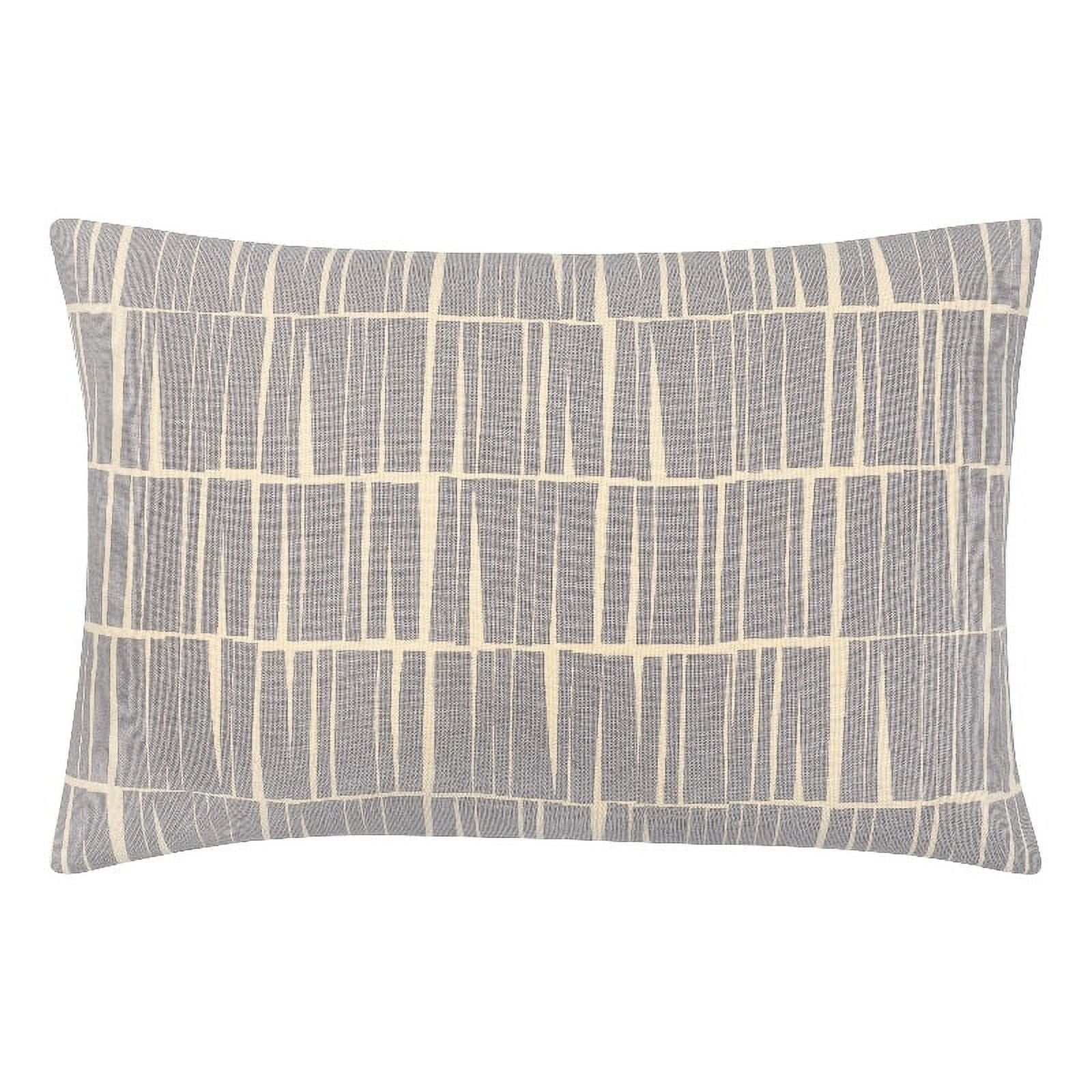 Surya Natur NTR 006 13x20 Lumbar Cotton Pillow Cover in Medium Gray Light Beige Walmart