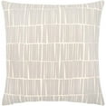 thumbnail image 1 of Surya Natur NTR-006 20x20" Square Cotton Pillow Cover in Medium Gray/Light Beige, 1 of 3