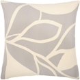 thumbnail image 1 of Surya Natur NTR-011 18x18" Square Cotton Pillow Cover in Medium Gray/Light Beige, 1 of 3