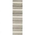 thumbnail image 1 of Surya Neutrals FLS-2301 30 x 96" Runner Wool Area Rug in Cream/Charcoal, 1 of 6