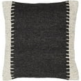 thumbnail image 1 of Surya Niko NKO-001 20 x 20" Square Cotton Pillow Kit in Black/Ivory/Off White, 1 of 2