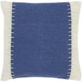 thumbnail image 1 of Surya Niko NKO-002 20"Hx20"W Square Cotton Pillow Kit in Dark Blue/Ivory, 1 of 2