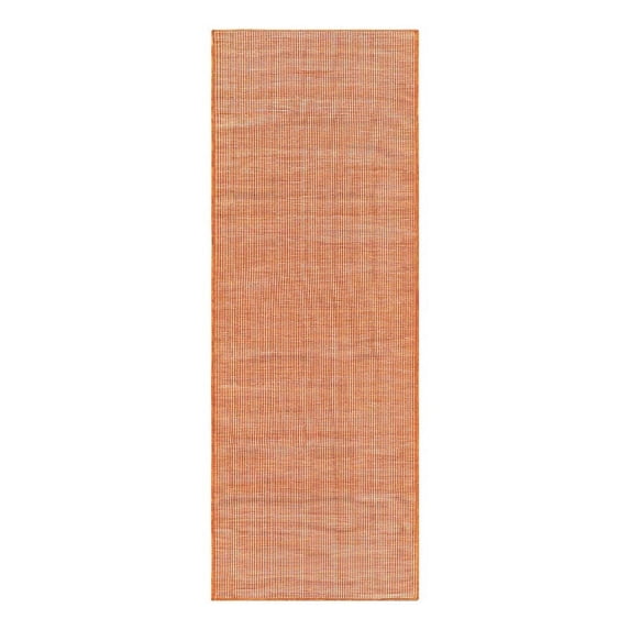 Surya Pasadena PSA-2313 30 x 87" Runner Fabric Rug in Burnt Orange