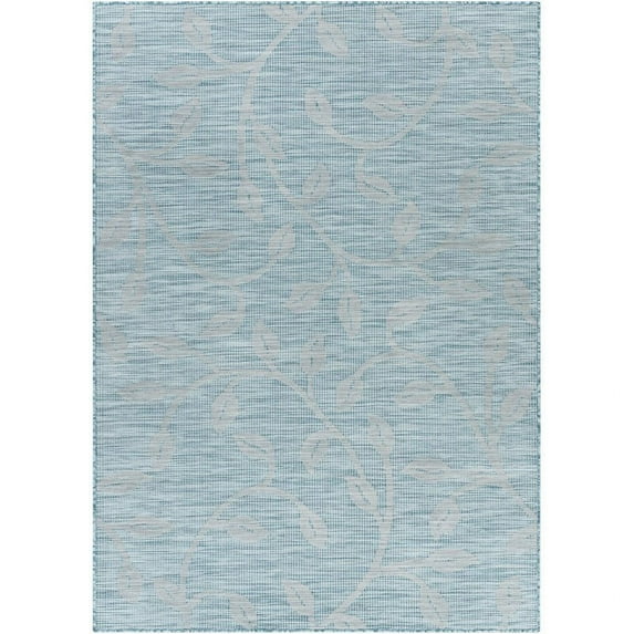 Surya Pasadena PSA-2321 61 x 84" Rectangle Traditional Fabric Rug in Aqua Blue