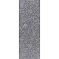 thumbnail image 1 of Surya Pasadena PSA-2326 30 x 87" Runner Fabric Rug in Charcoal/Black, 1 of 5