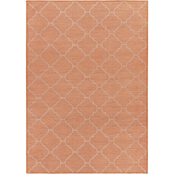 Pasadena Machine Woven Area Rug - Burnt Orange - 6'4" x 9'