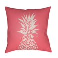 thumbnail image 1 of Surya  Pineapple Square Throw Pillow - Pink & White - 20 x 20 x 4 in., 1 of 2