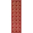 thumbnail image 1 of Surya Portera Dark Red/Khaki Indoor/Outdoor Area Rug, 1 of 2