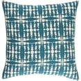 thumbnail image 1 of Surya RDW001-1818 Ridgewood Pillow Cover - Teal & Cream - 18 x 18 x 0.25 in., 1 of 3