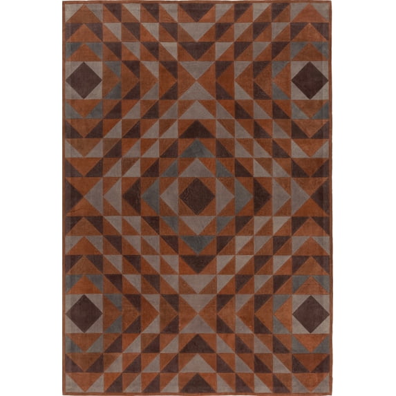 Hide Leather Fur RNC1000-810 Area Rug Rectangle 8' x 10'
