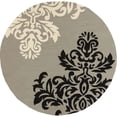 thumbnail image 1 of Surya Rain RAI-1163 Grey, Black 8' Round Rug, 1 of 2