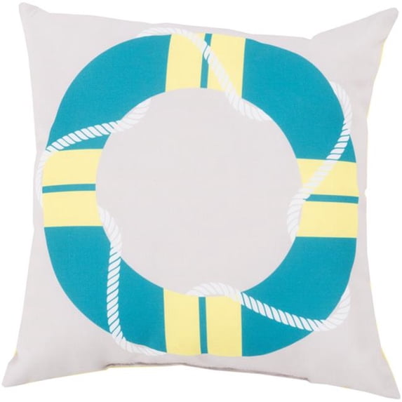 Surya RG081-1818 Rain 18 x 18 x 4 in. Throw Pillow, Blue - Medium