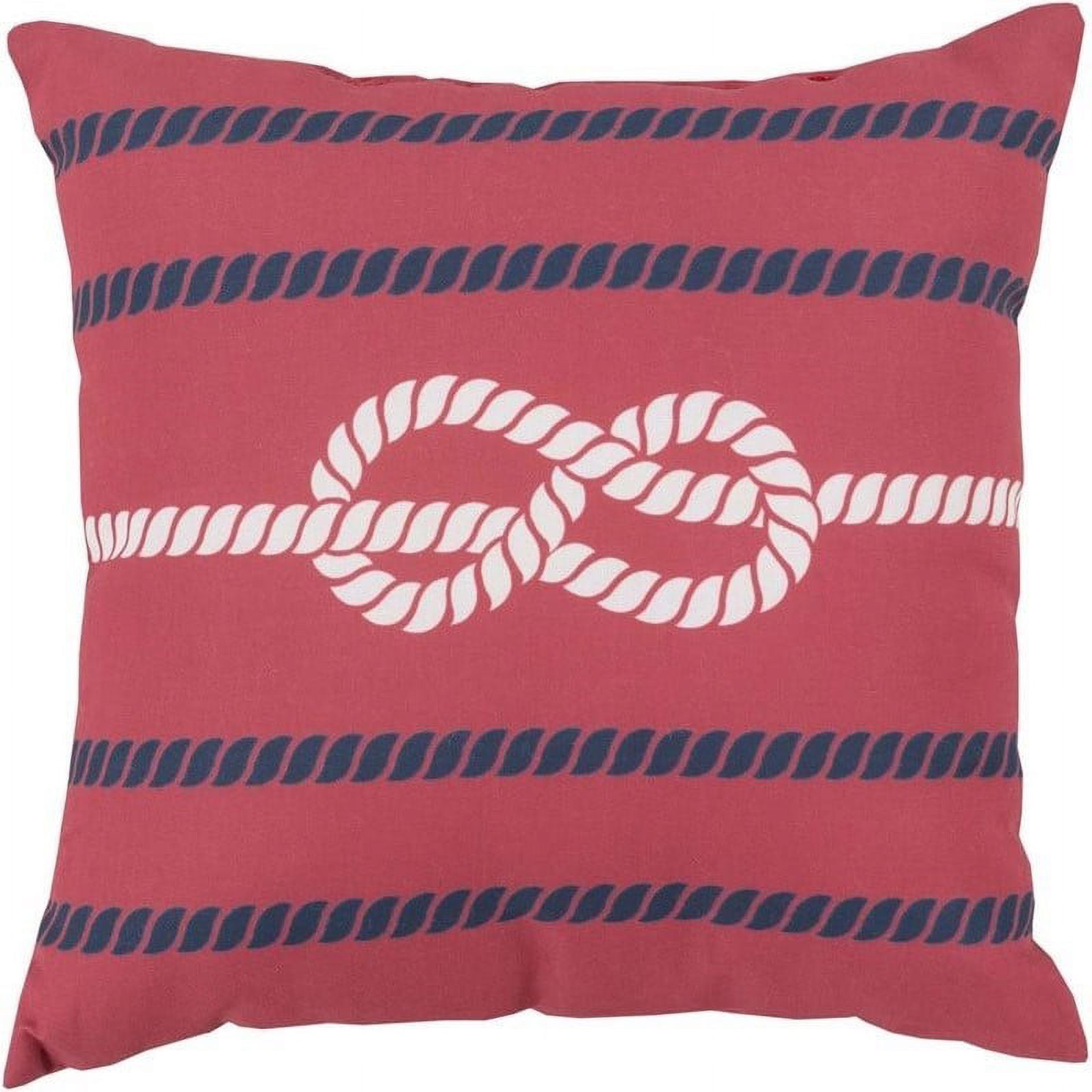 Surya Rain Poly Fill 26" Square Pillow in Cobalt and Red - image 1 of 2