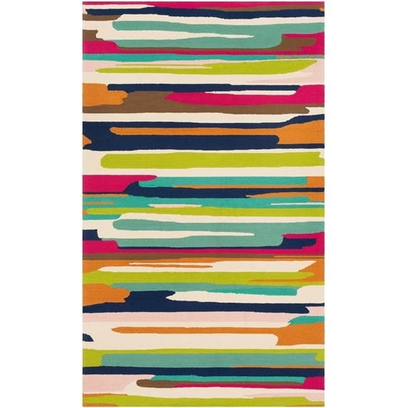 Surya RAI1271-58 5 x 8 ft. Rain Indoor & Outdoor Rectangle Area Rug - Multicolor