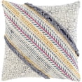 thumbnail image 1 of Surya Raja 22 x 22" Square Down Fill Cotton Pillow Kit in Blue/Mustard, 1 of 3