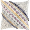 thumbnail image 1 of Surya Raja RJA-002 22 x 22" Square Cotton Pillow Cover in Blue/Mustard, 1 of 3