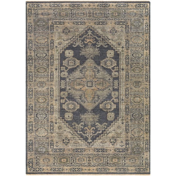 Surya Reign REG-2309 72 x 108" Rectangle Wool Rug in Charcoal/Gray/Beige