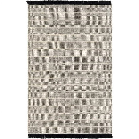 Surya Reliance RLI-2304 96x120" Rectangle Modern Wool Area Rug in Black/Beige