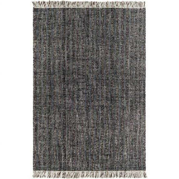 Reliance Hand Woven Modern Rugs in Black