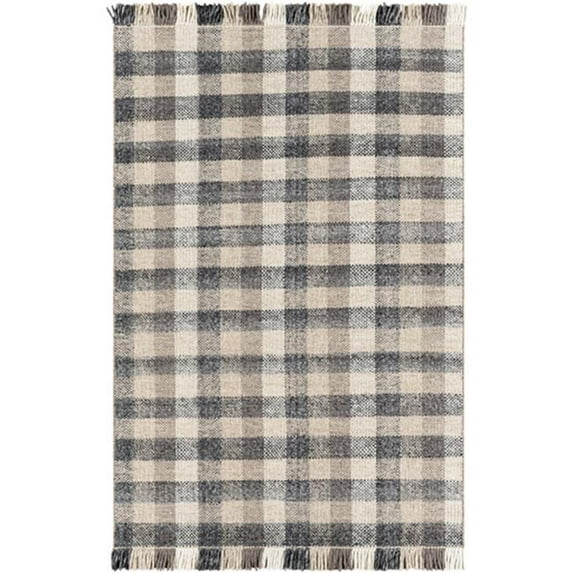 Surya Reliance RLI-2308 24x36" Rectangle Cottage Wool Rug in Cream/Charcoal