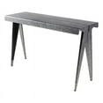thumbnail image 1 of Surya Rennes 48" Modern Style Metal Console Table in Gray Finish, 1 of 3